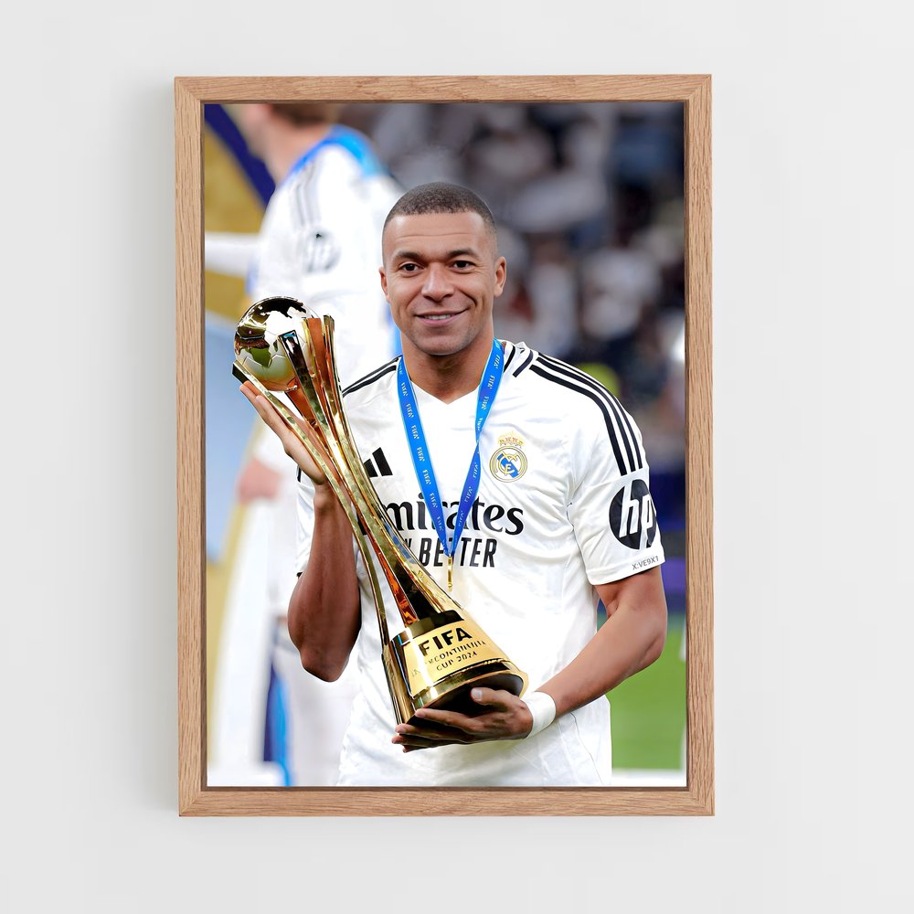 ap-kylian mbappe-12 cadre Bois clair