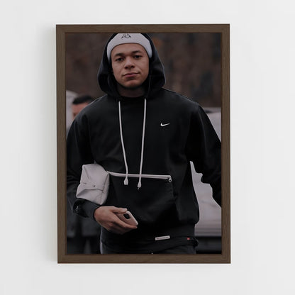 ap-kylian mbappe-6 cadre Bois foncé