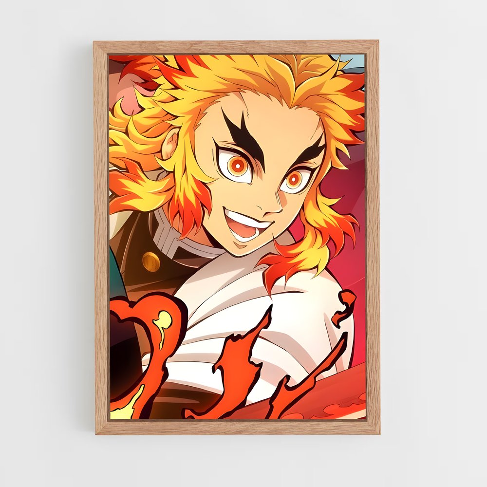 ap-kyojuro rengoku-3 cadre Bois clair