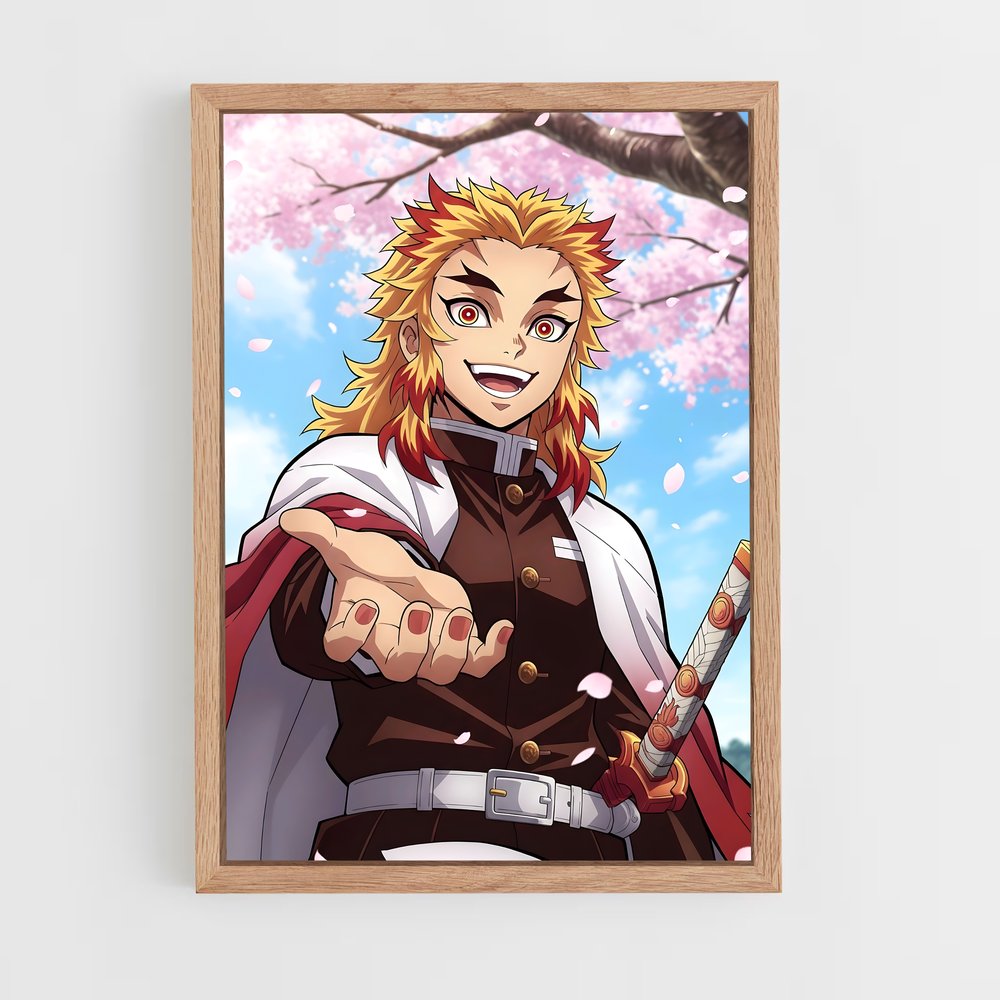 ap-kyojuro rengoku-6 cadre Bois clair