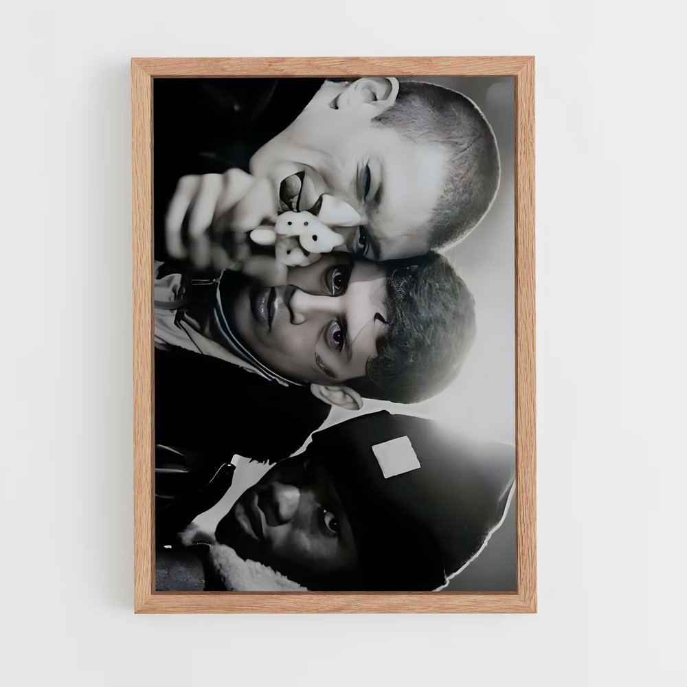ap-la haine-1 cadre Bois clair