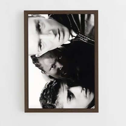 ap-la haine-2 cadre Bois foncé