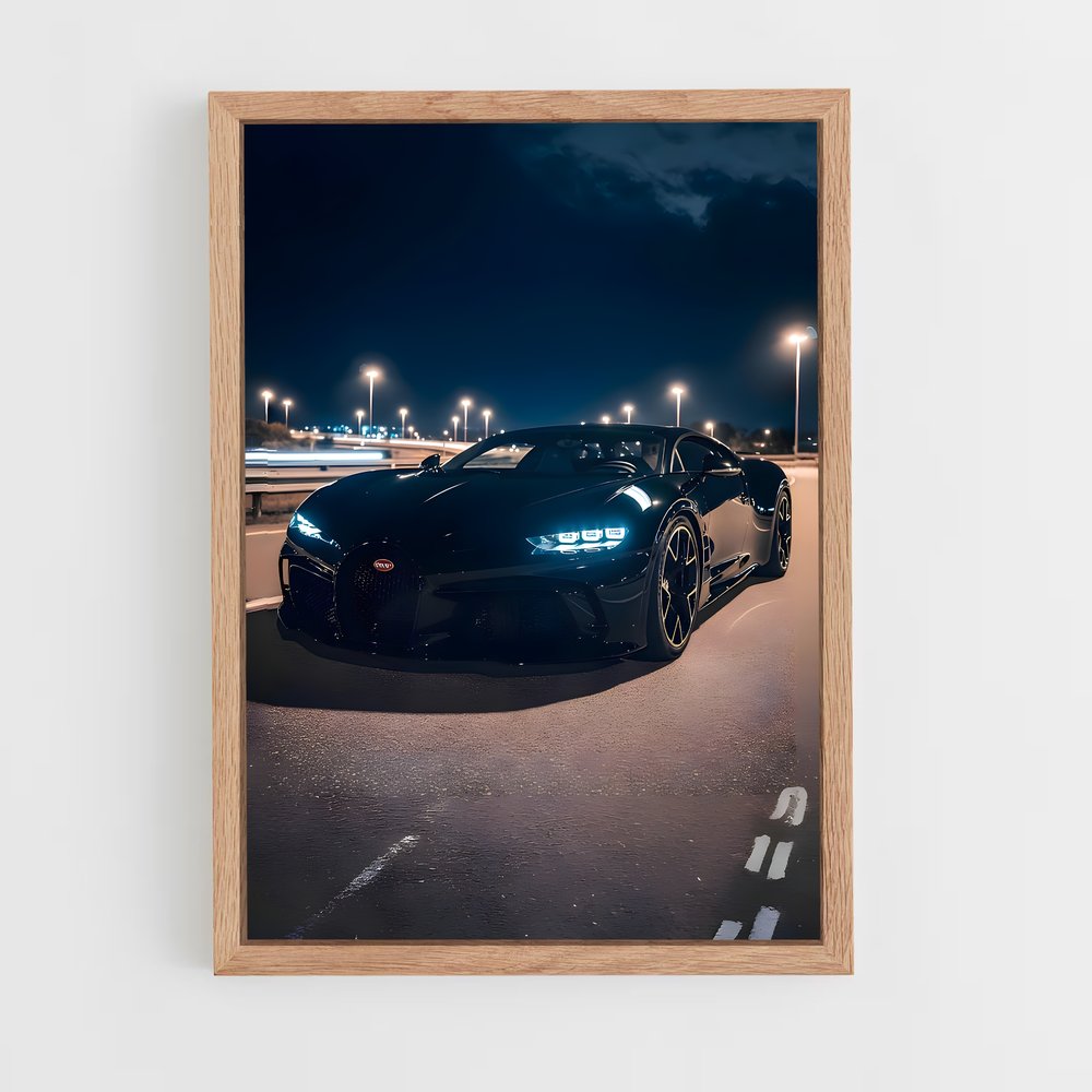 ap-la voiture noire-1 cadre Bois clair