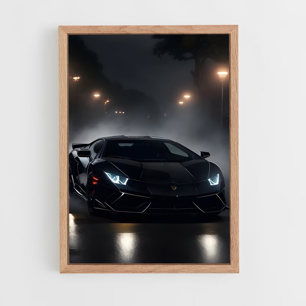 ap-la voiture noire-4 cadre Bois clair