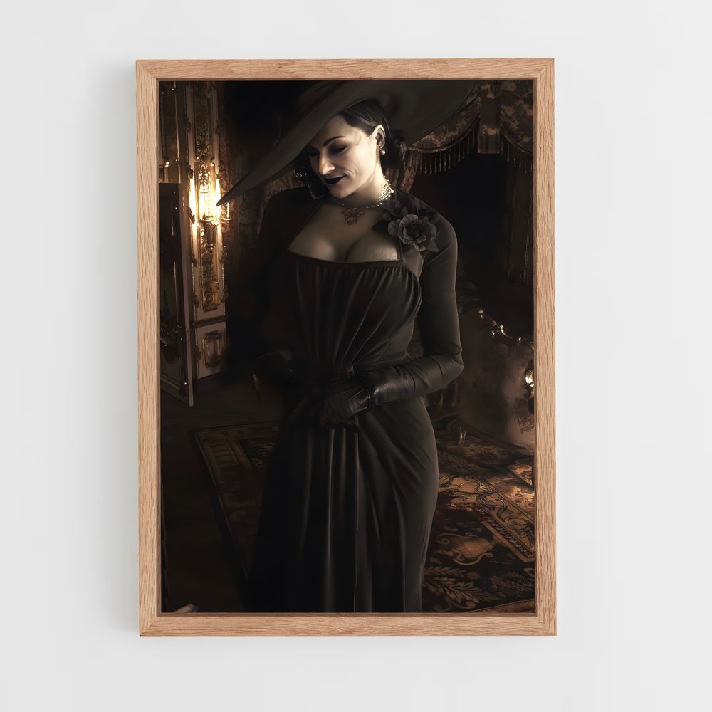 ap-lady dimitrescu-5 cadre Bois clair