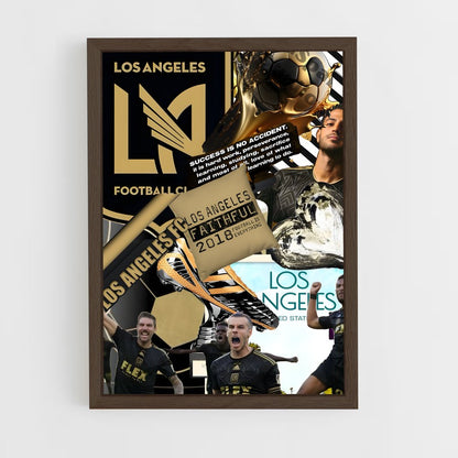 ap-lafc los angeles fc-3 cadre Bois foncé