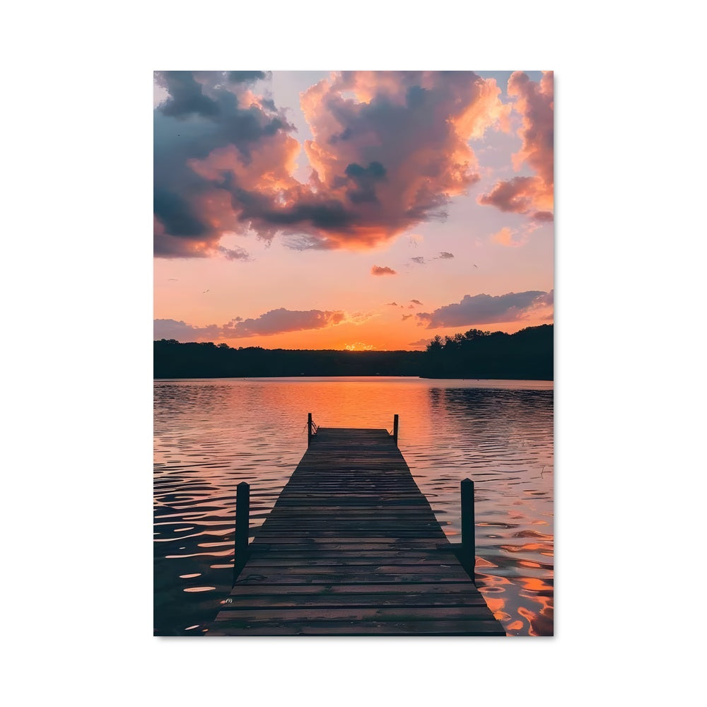 Poster Docks au Crépuscule