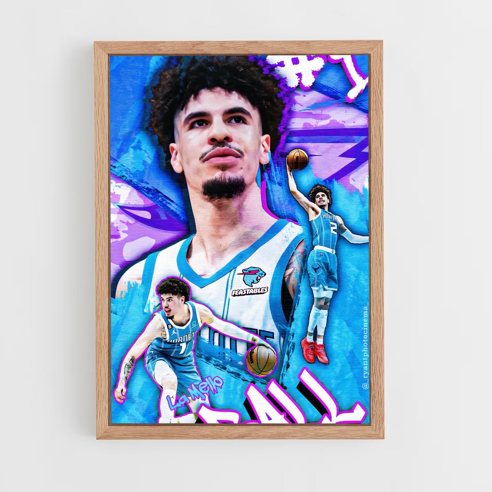 ap-lamelo ball-8 cadre Bois clair