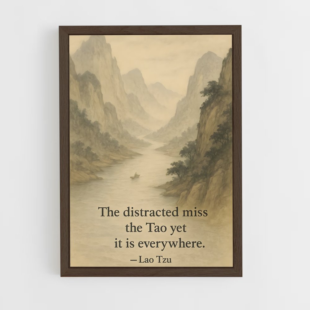 ap-lao tzu-4 cadre Bois foncé