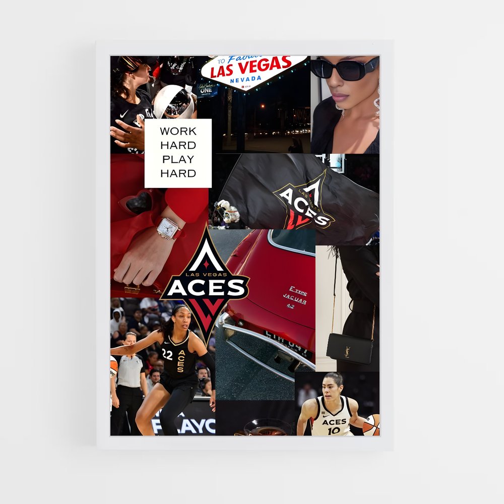 ap-las vegas aces-6 cadre Blanc
