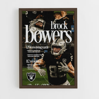 ap-las vegas raiders-3 cadre Bois foncé
