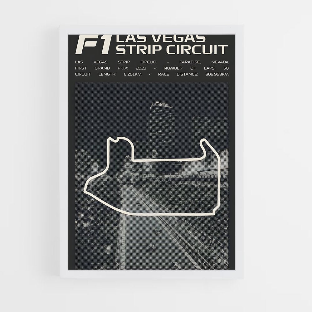 ap-las vegas street circuit-4 cadre Blanc