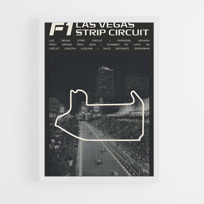 ap-las vegas street circuit-4 cadre Blanc