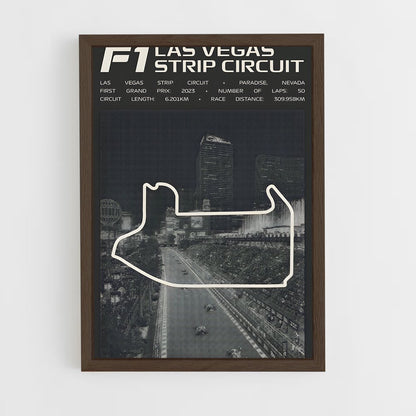 ap-las vegas street circuit-4 cadre Bois foncé