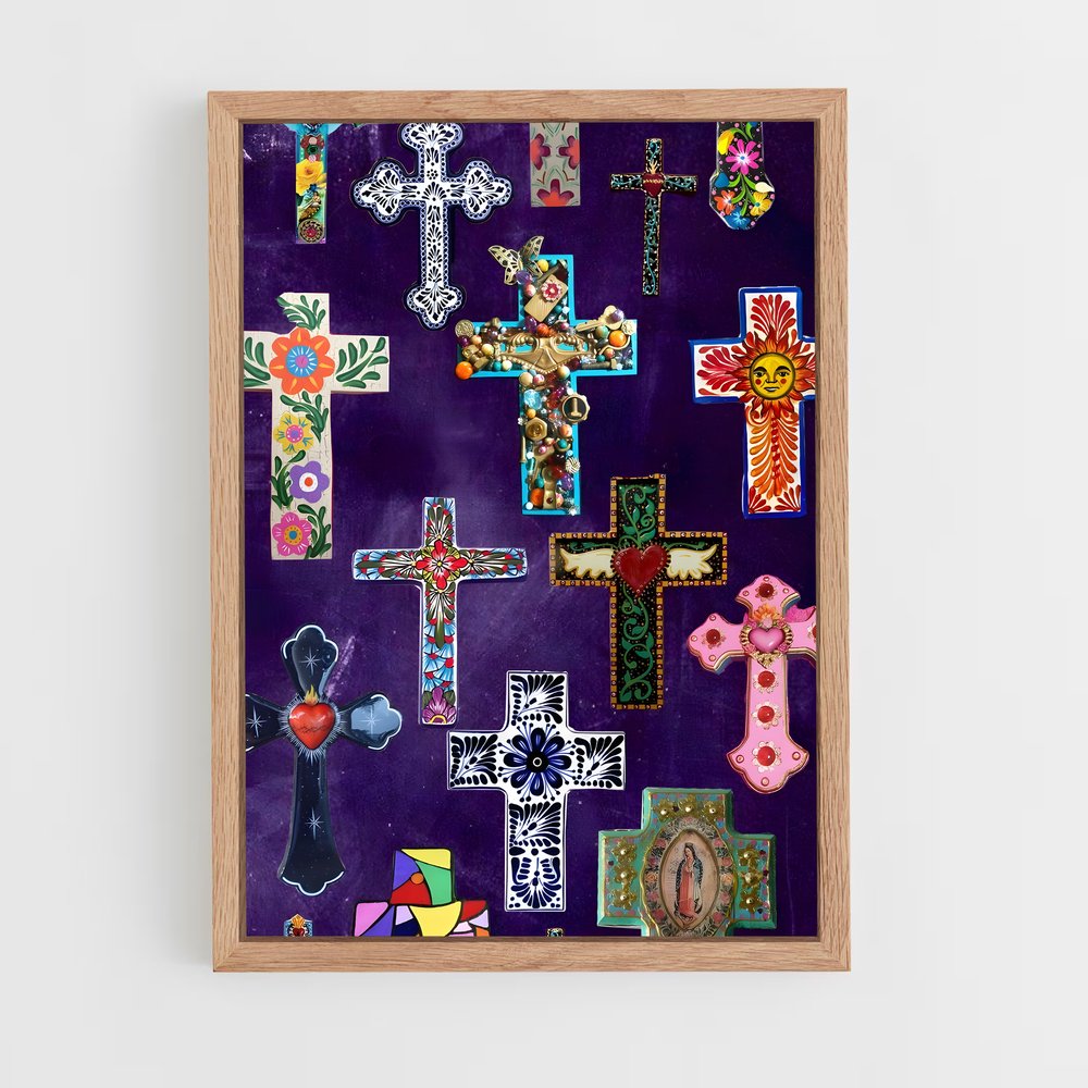 ap-latin cross-3 cadre Bois clair