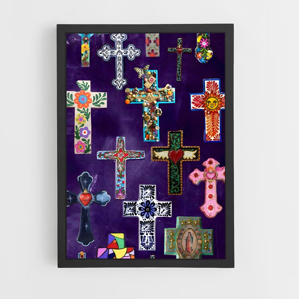 ap-latin cross-3 cadre Noir
