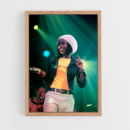ap-lauryn hill-3 cadre Bois clair