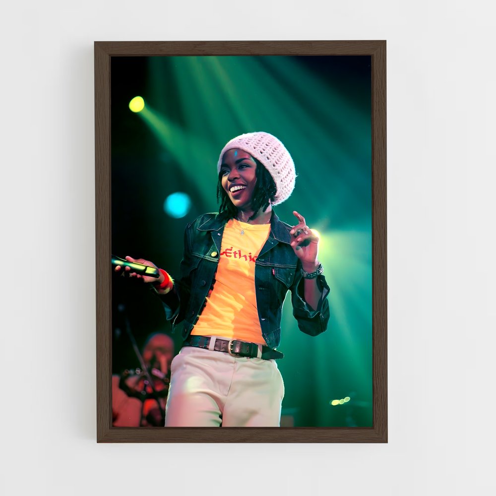ap-lauryn hill-3 cadre Bois foncé