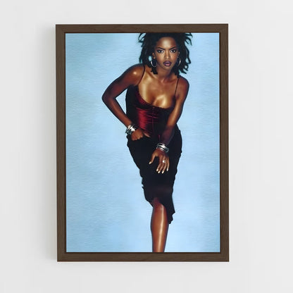 ap-lauryn hill-4 cadre Bois foncé