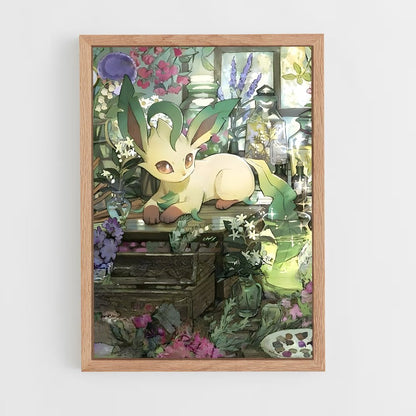 ap-leafeon-1 cadre Bois clair