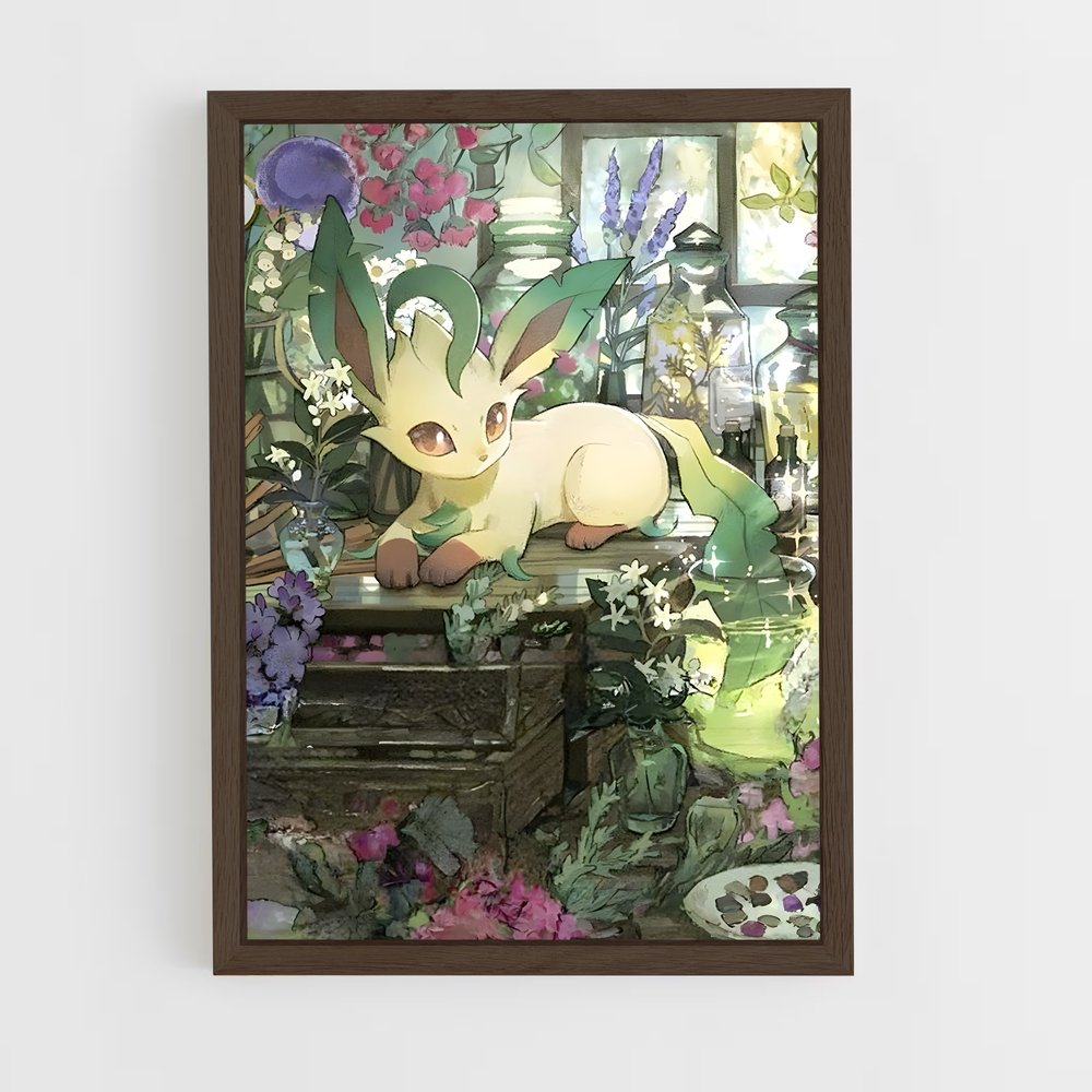 ap-leafeon-1 cadre Bois foncé
