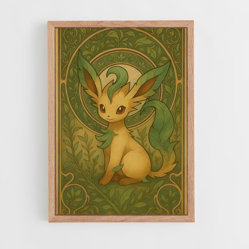 ap-leafeon-9 cadre Bois clair