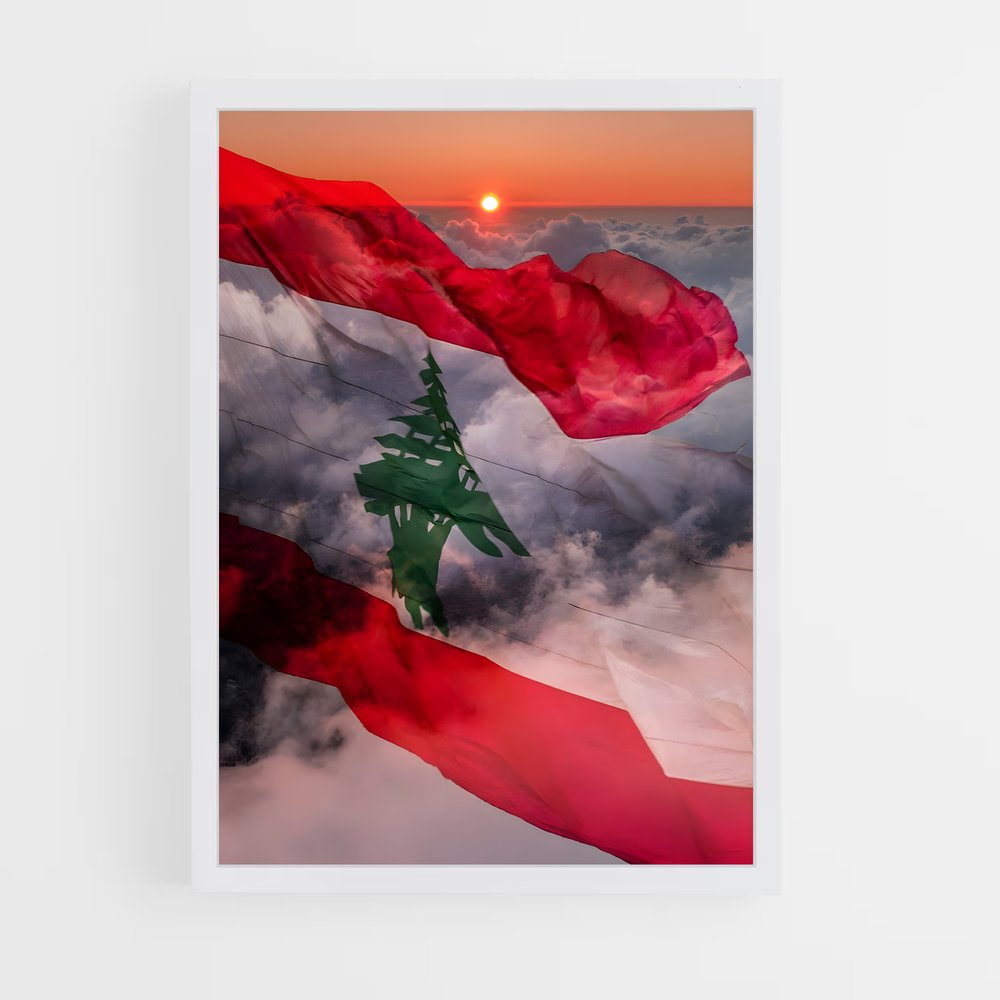 ap-lebanon flag-1 cadre Blanc