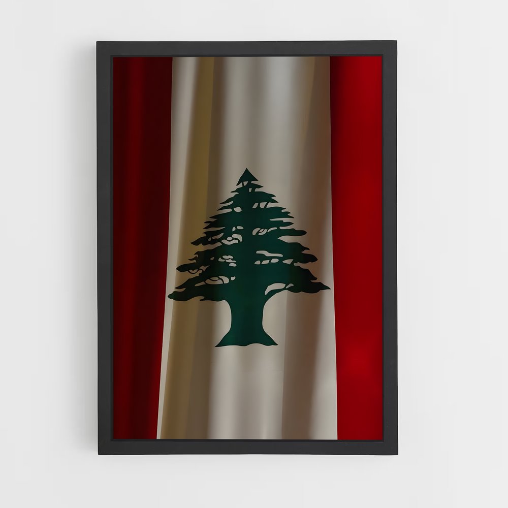 ap-lebanon flag-4 cadre Noir
