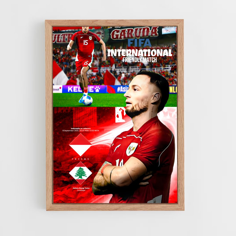 ap-lebanon national football team-2 cadre Bois clair