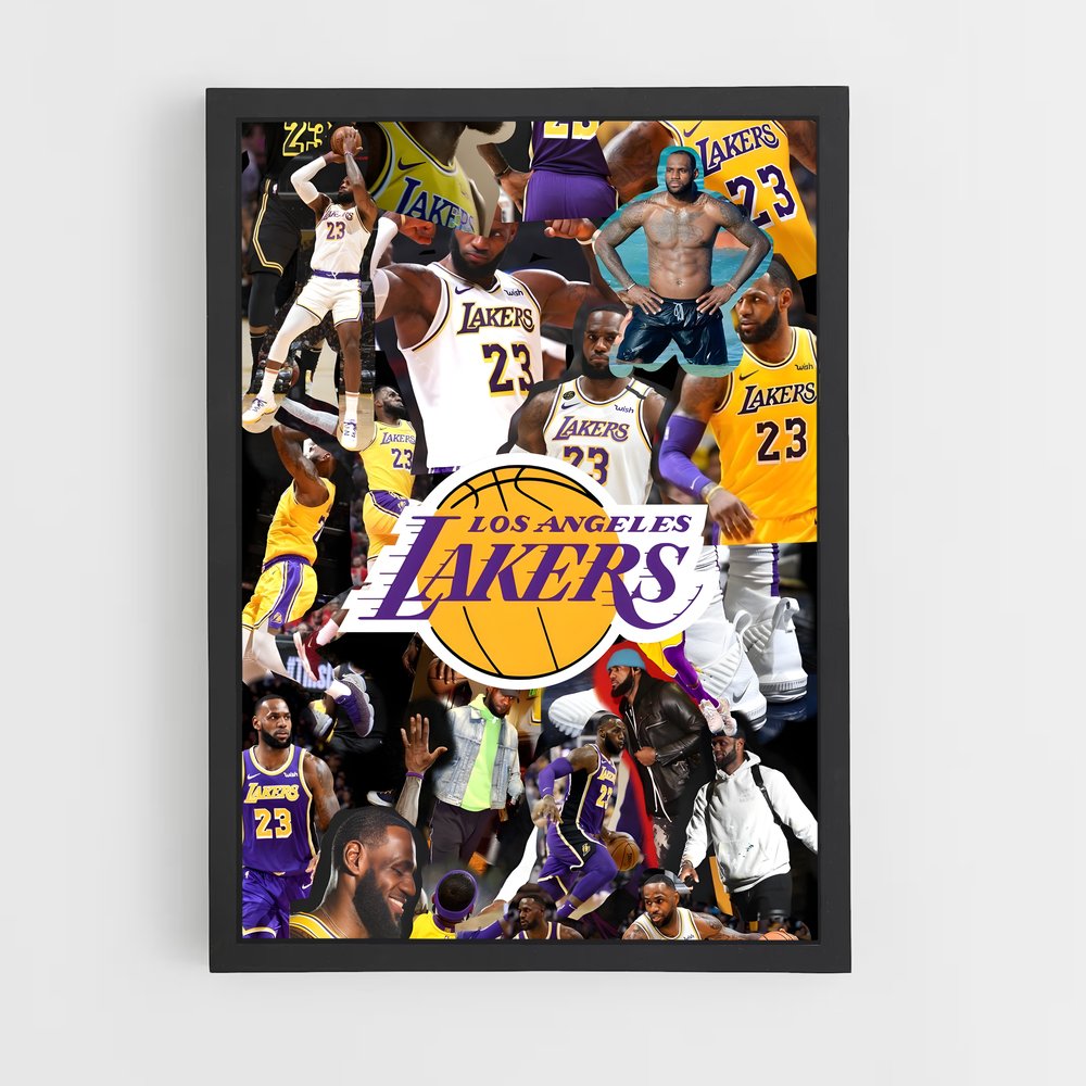 ap-lebron james-4 cadre Noir