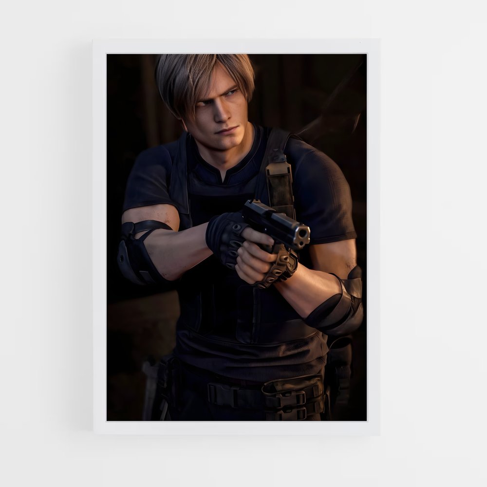 ap-leon kennedy-2 cadre Blanc