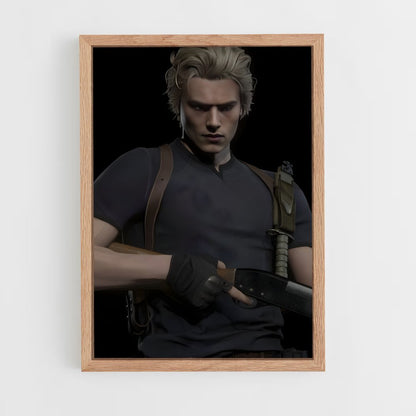 ap-leon kennedy-4 cadre Bois clair