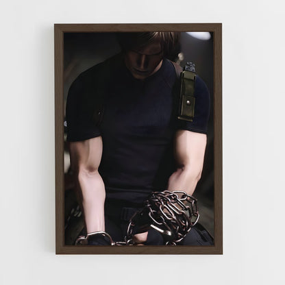 ap-leon kennedy-6 cadre Bois foncé