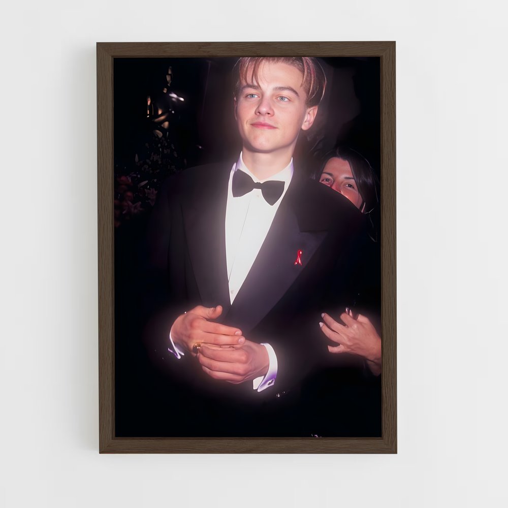 ap-leonardo dicaprio-5 cadre Bois foncé
