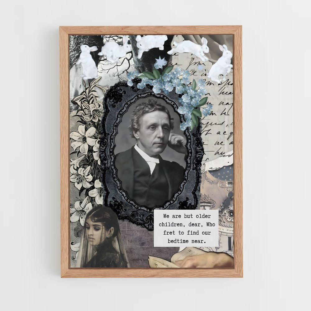 ap-lewis carroll-11 cadre Bois clair