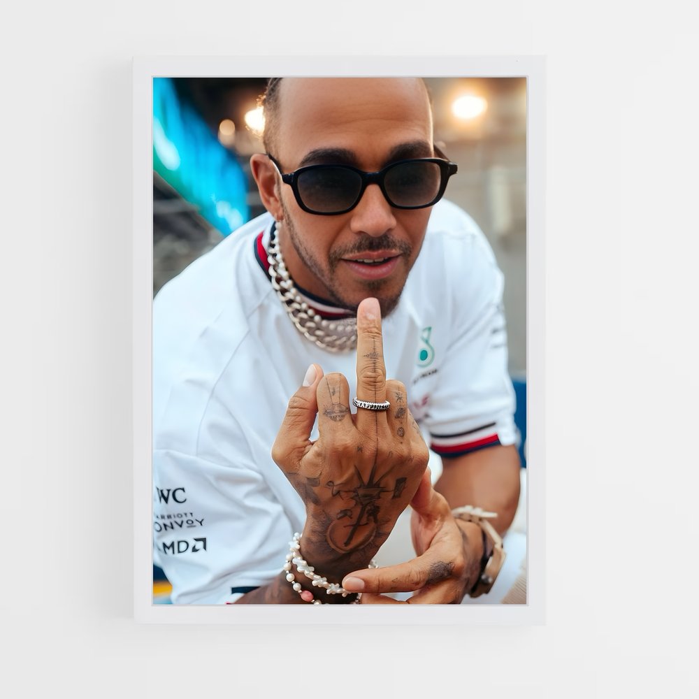 ap-lewis hamilton-2 cadre Blanc