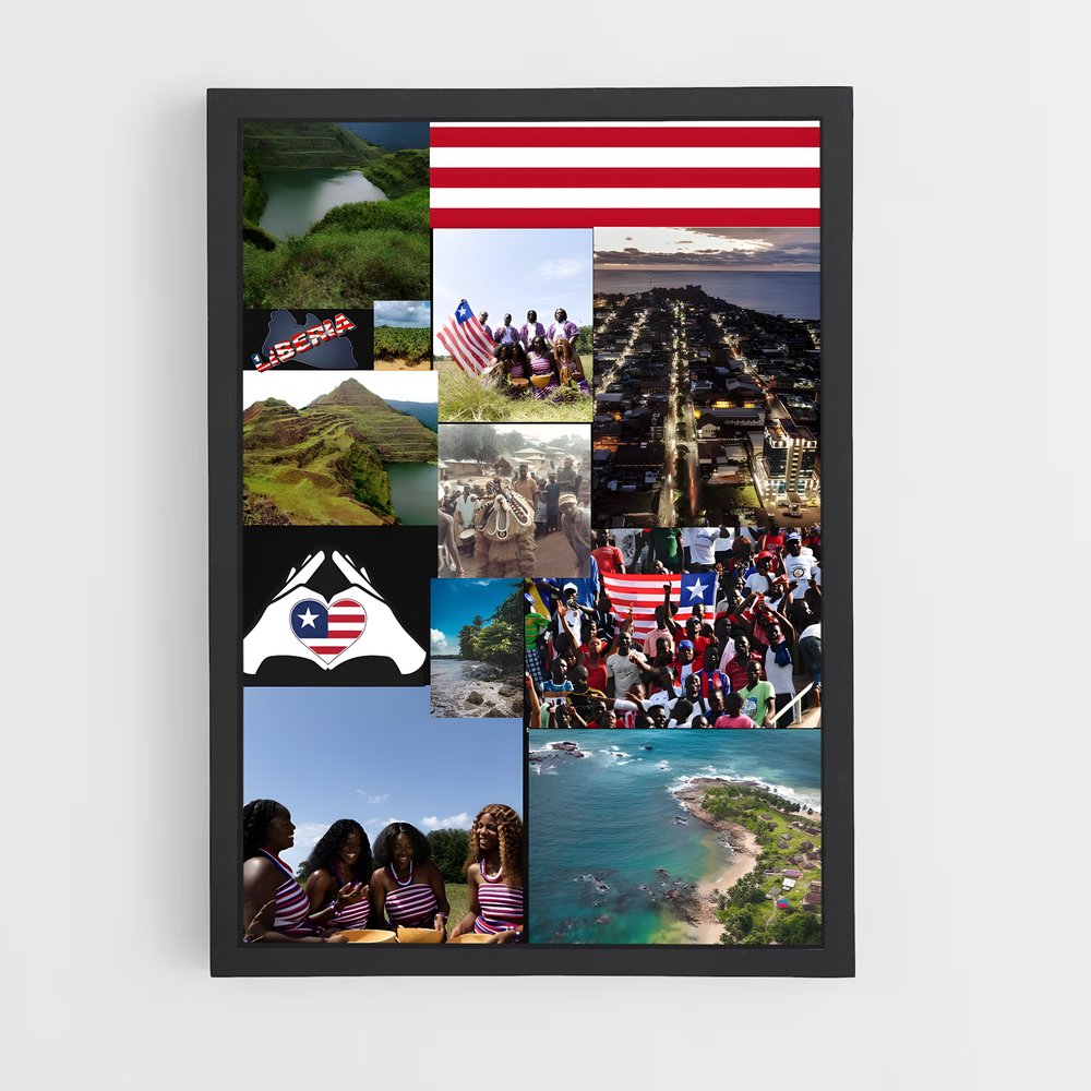 ap-liberia flag-1 cadre Noir
