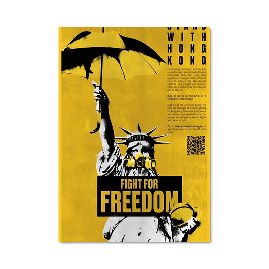 Poster Liberté Parapluie