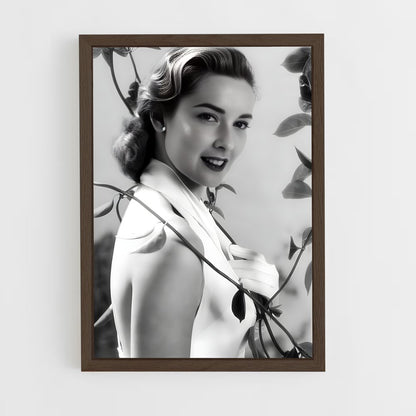 ap-lila crane-2 cadre Bois foncé