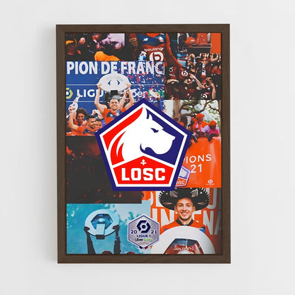 ap-lille osc-10 cadre Bois foncé