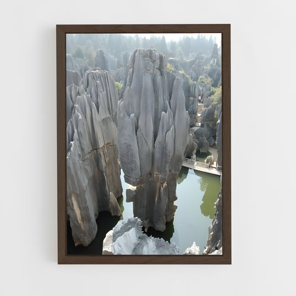 ap-limestone-5 cadre Bois foncé