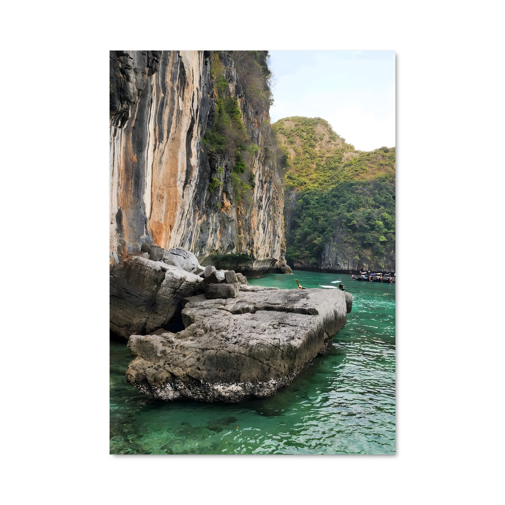 Poster Limestone cliff 94634