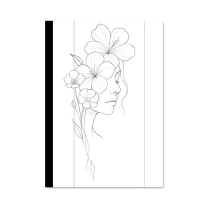 Poster Femme Fleurie