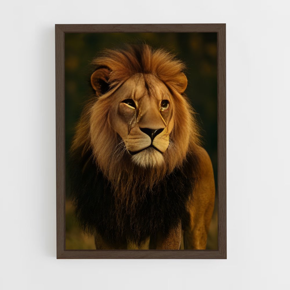 ap-lion-1 cadre Bois foncé
