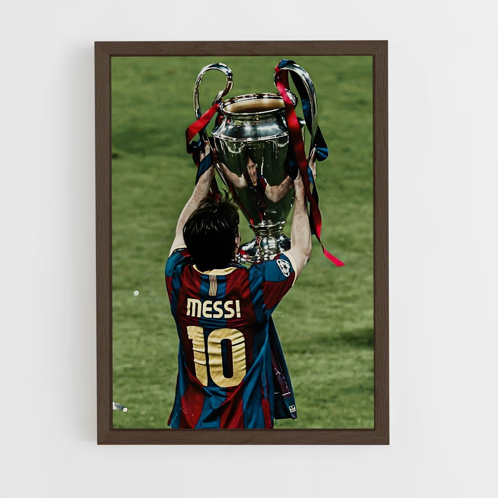 ap-lionel messi-5 cadre Bois foncé