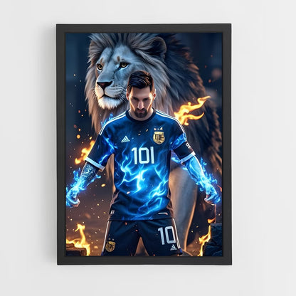 ap-lionel messi-6 cadre Noir