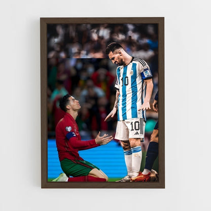 ap-lionel messi-9 cadre Bois foncé