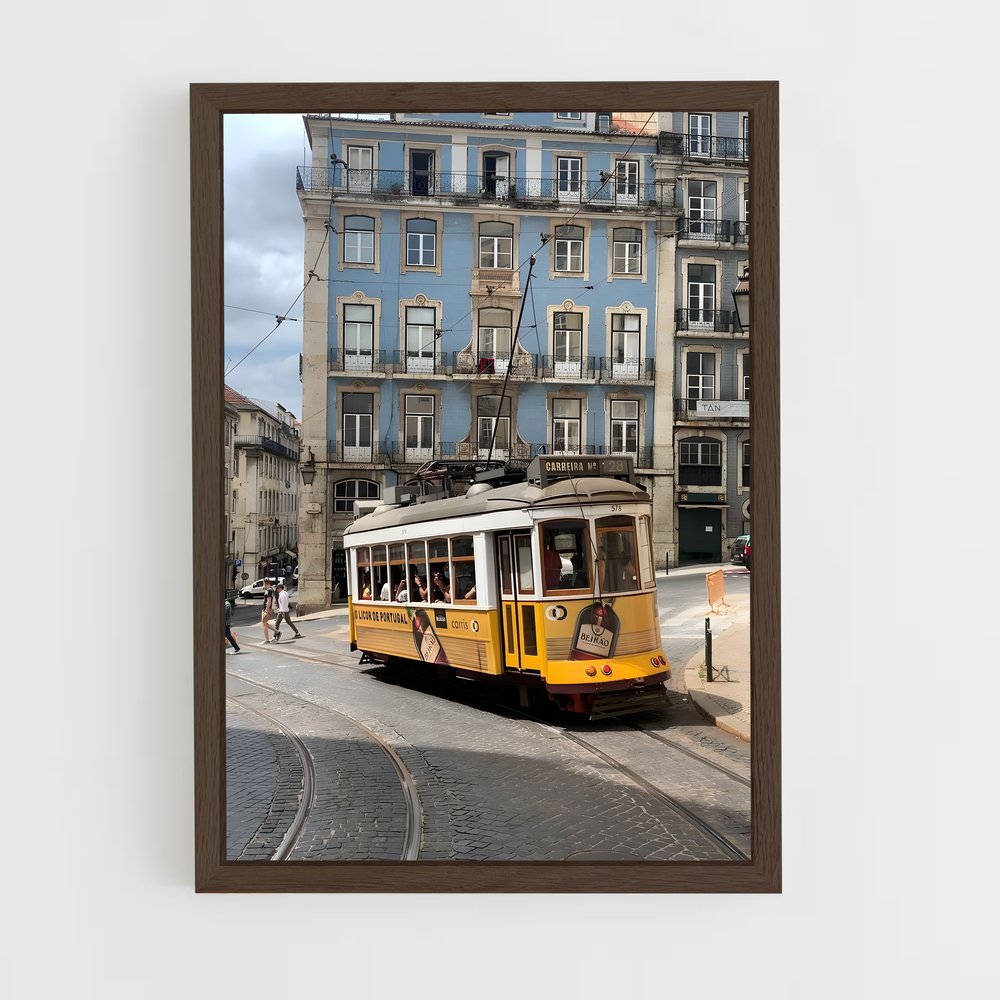 ap-lisbon tram 28-2 cadre Bois foncé