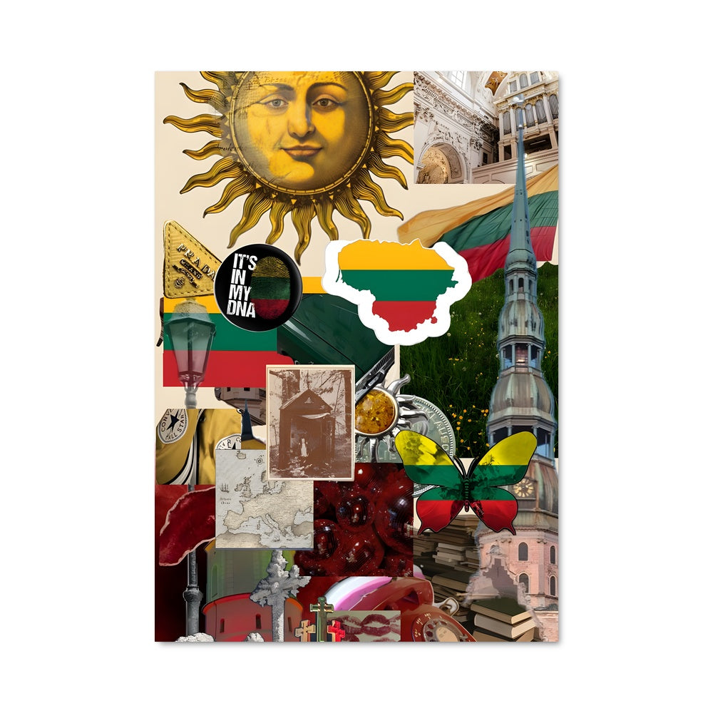 Poster Collage Lituanien