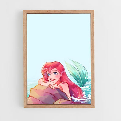 ap-little mermaid-2 cadre Bois clair